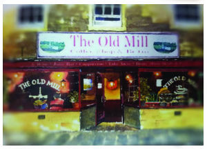 The Old Mill Coffee House - illustrated front